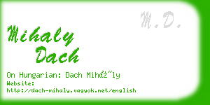 mihaly dach business card